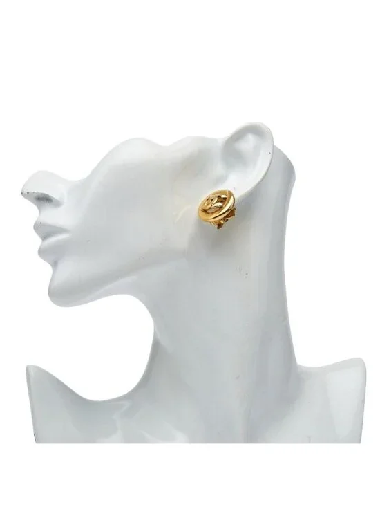 Chanel Coco Mark Round Gold Plated - Picture 5 of 5